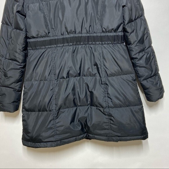 Tahari Hooded Waterfoul Feather Down Puffer Black Jacket S - Picture 11 of 14